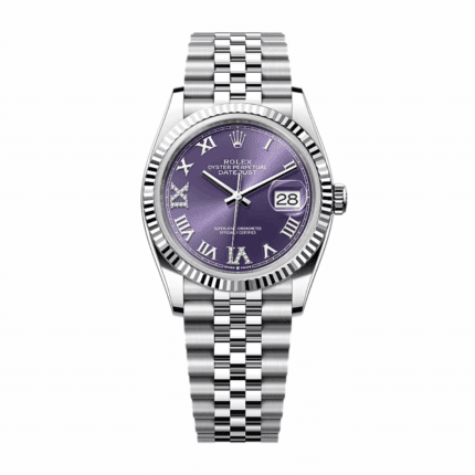 Rolex Datejust Purple Roman Dial Replica